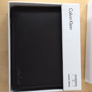 Men's Calvin Klein Black Leather Billfold